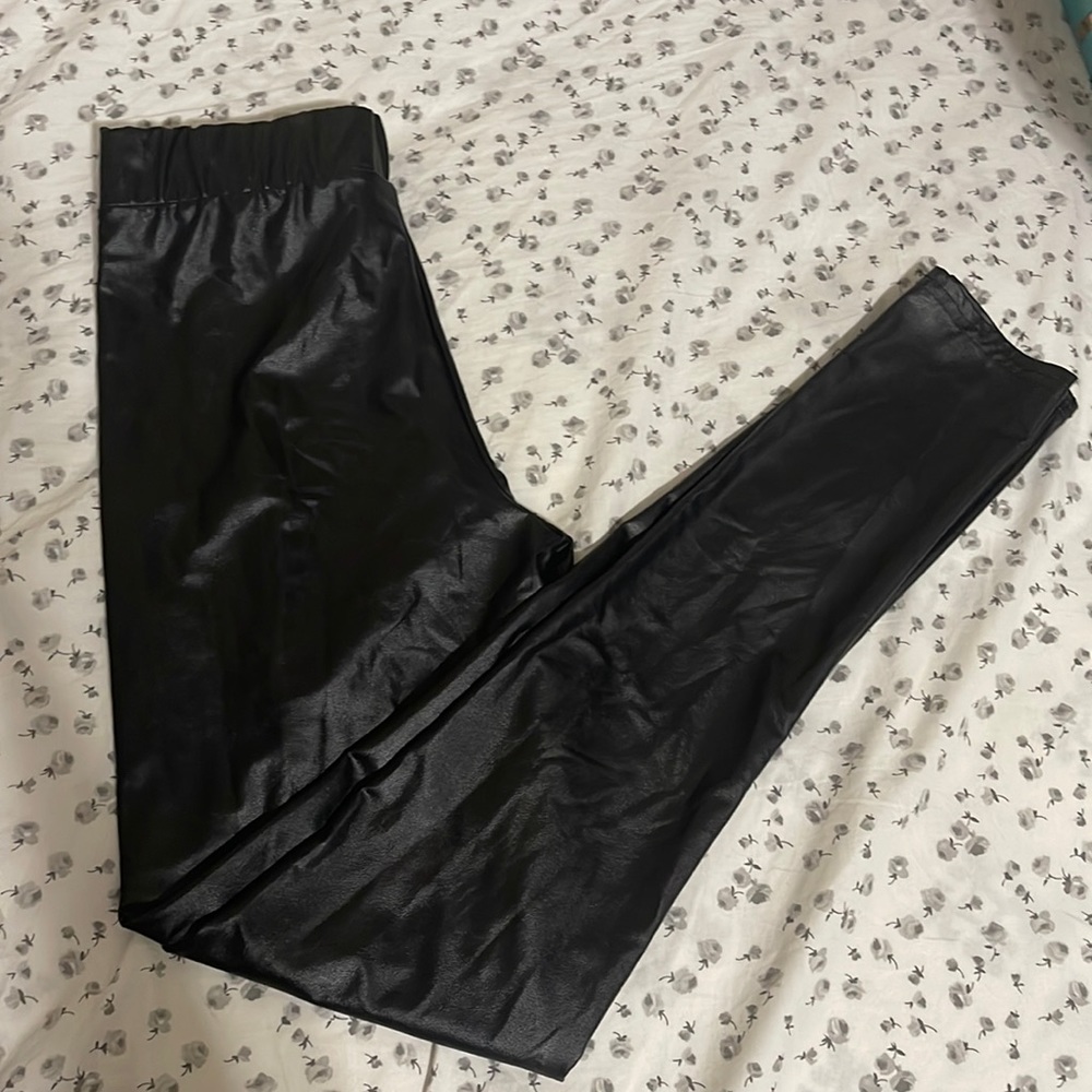 Top shop leather pants